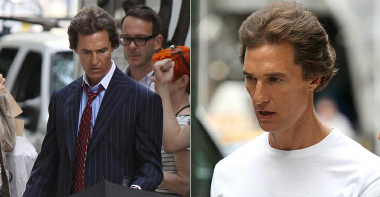 Em Nova York, Matthew McConaughey filma cenas no novo longa de Martin Scorsese