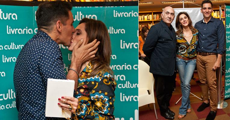 Christiane Torloni prestigia lançamento de livro em SP