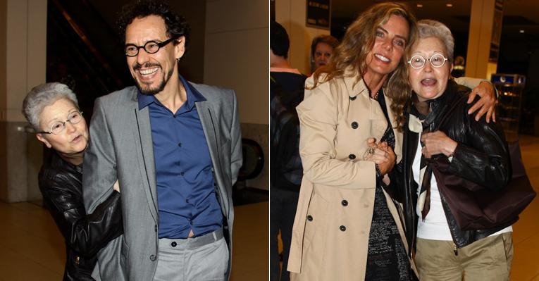 Maria Adelaide Amaral curte pré-estreia em São Paulo