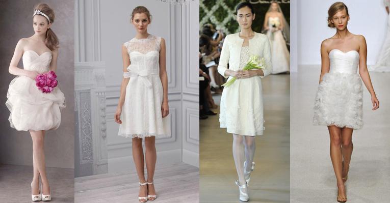 Noivas: o charme dos vestidos curtos