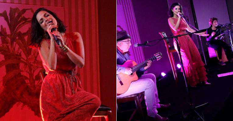 Emanuelle Araújo e a banda Moinho animam jantar beneficente