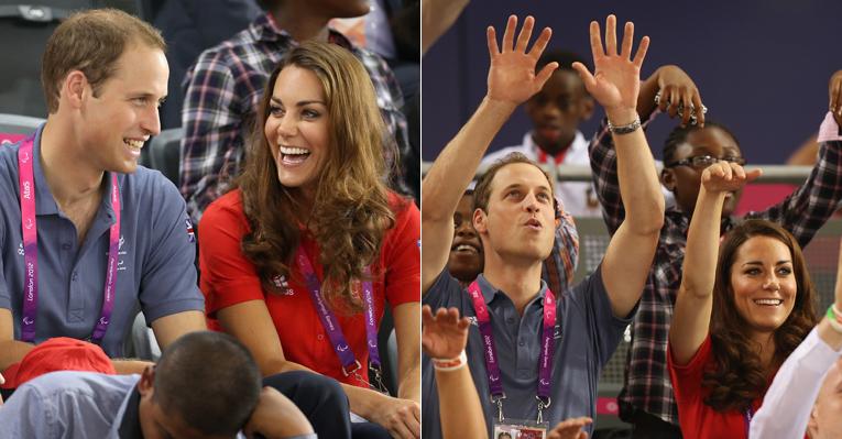 Príncipe William e Kate Middleton torcem pela Grã-Bretanha nos Jogos Paralímpicos