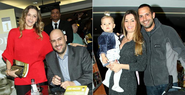 Bianca Rinaldi e Iran Malfitano prestigiam lançamento de livro no Rio