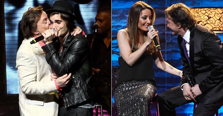 Com os filhos, Fábio Jr grava DVD ‘Íntimo’ em São Paulo