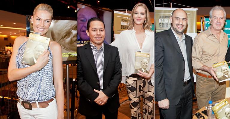 Estrelas da Record prestigiam lançamento de biografia do bispo Edir Macedo