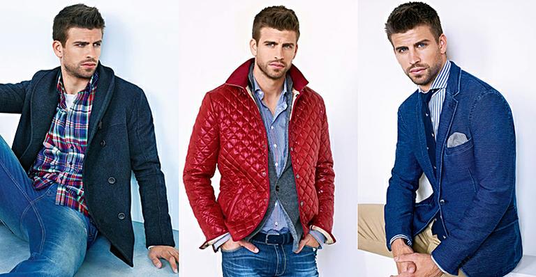 Gerard Piqué posa para campanha de linha de roupas masculinas