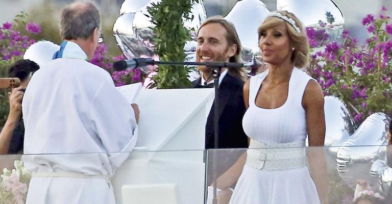 David Guetta demonstra seu amor por Cathy