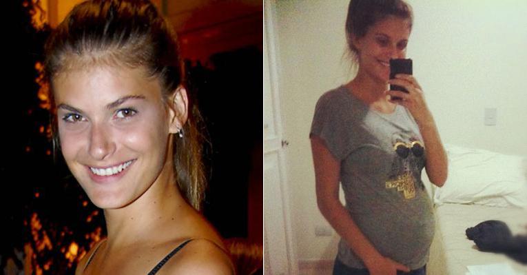 Grávida de uma menina, Carol Francischini exibe barrigão