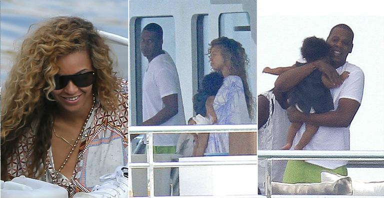 Beyoncé e Jay-Z aproveitam cruzeiro pela França com a pequena Blue Ivy