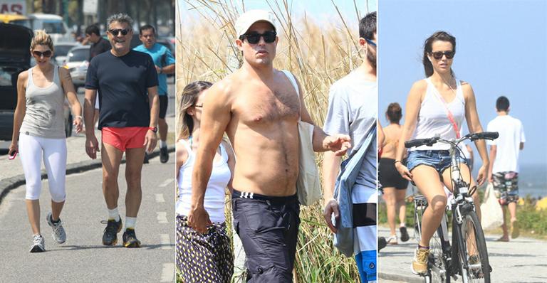 Juliana Didone, Roger Gobeth e outros famosos curtem feriado quente na praia