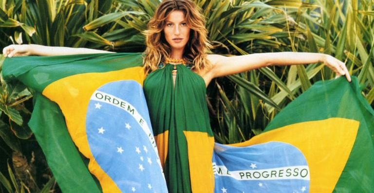 Gisele Bündchen celebra independência brasileira