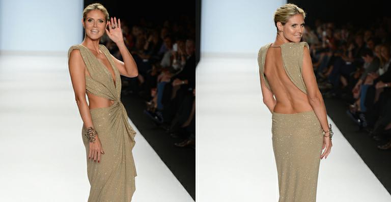 Heidi Klum abre desfile da Semana de Moda de Nova York