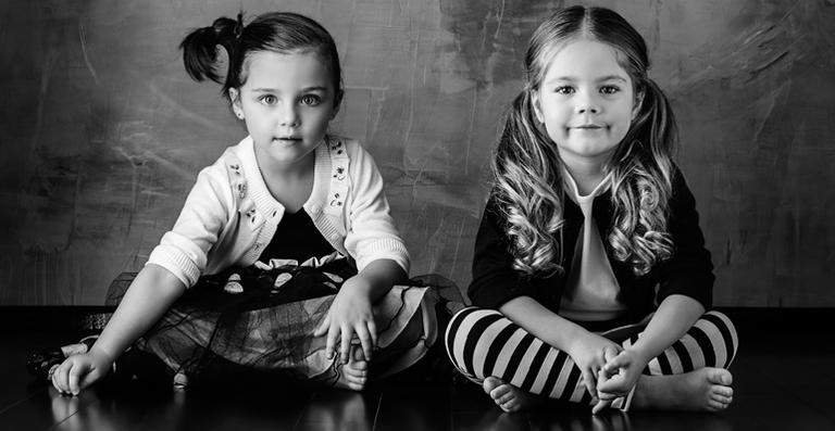 BEBÊ: Retrato em branco e preto