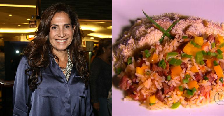 Totia Meireles ensina receita de arroz com carne seca