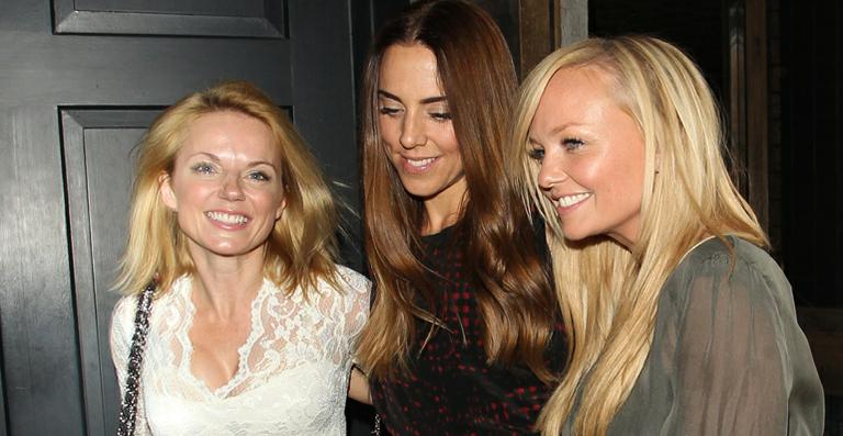 Ex-Spice Girls saem juntas pela noite de Londres