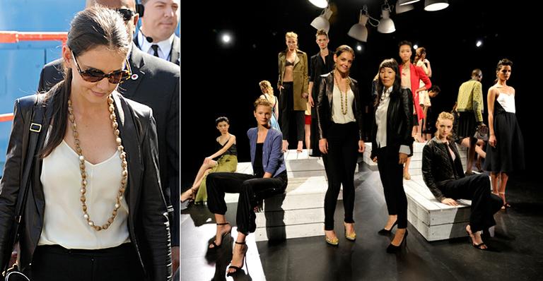 Katie Holmes apresenta coleção inspirada no próprio estilo