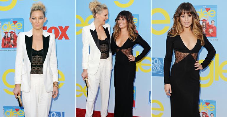 Kate Hudson e Lea Michele divulgam nova temporada de ‘Glee’