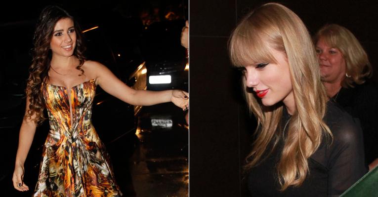 Depois da parceria no palco, Paula Fernandes e Taylor Swift jantam no Rio