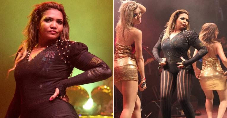Gaby Amarantos esbanja sensualidade em show na Bahia
