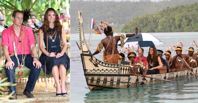 Kate e William visitam tribo enquanto nova revista publica fotos polêmicas de topless