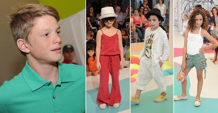 Filhos de Letícia Spiller, Marcello Novaes, Alex Atala, Tania Khalill e Jairzinho mostram o que será moda no verão 2013