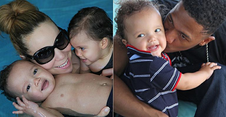 Mariah Carey divulga fotos do álbum de família com os gêmeos Moroccan e Monroe