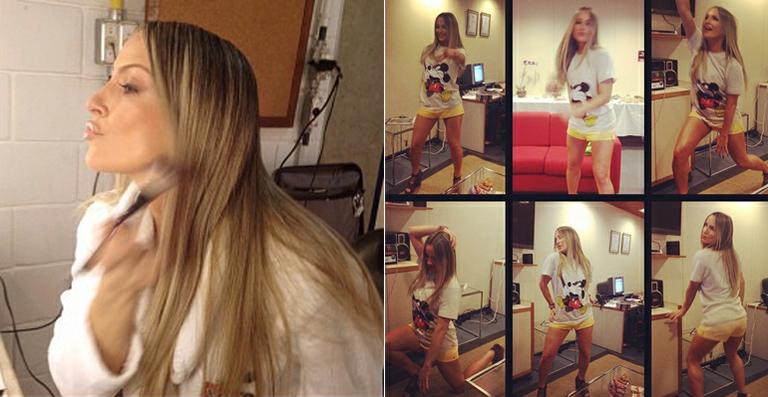 Claudia Leitte: animação nas gravações do ‘The Voice Brasil’