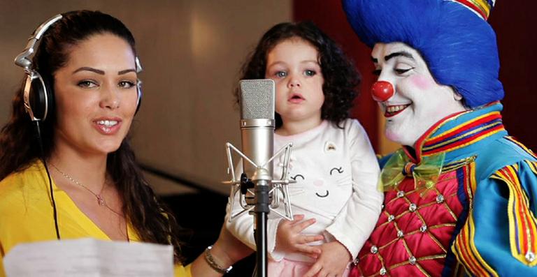 Tânia Mara canta com a filha Maysa em DVD de palhaço