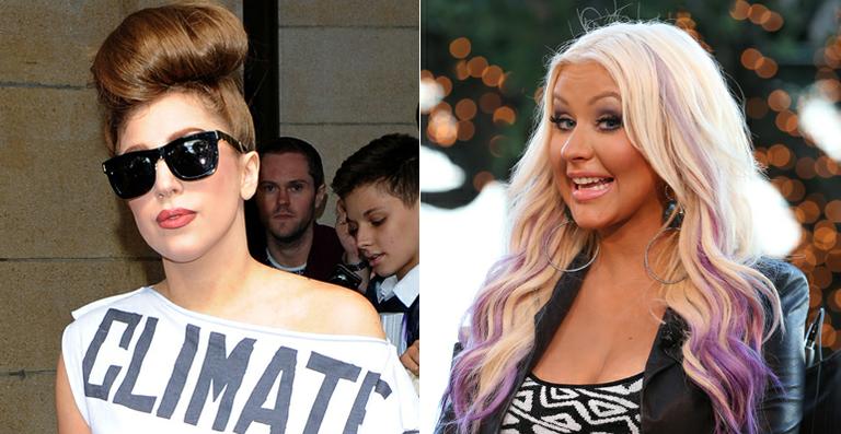 Fazendo amizade: Lady Gaga elogia Christina Aguilera