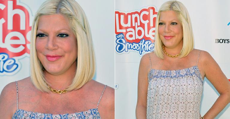 Tori Spelling revela que mentiu sobre perda de peso após a gravidez