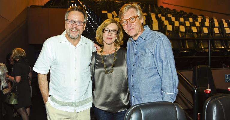 Sandra Annenberg e Ernesto Paglia em première paulistana