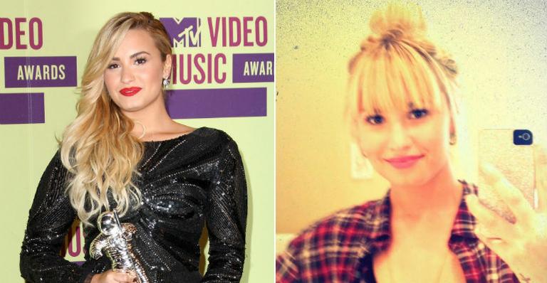 Demi Lovato exibe novo look com franja