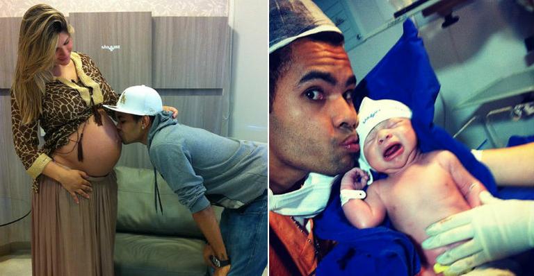 Nasce Bruno Lucas, filho de Dentinho e Dani Souza
