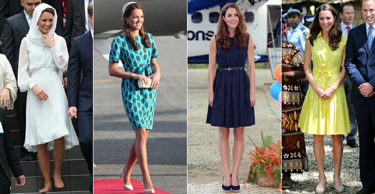 Os looks de Kate Middleton na Ásia