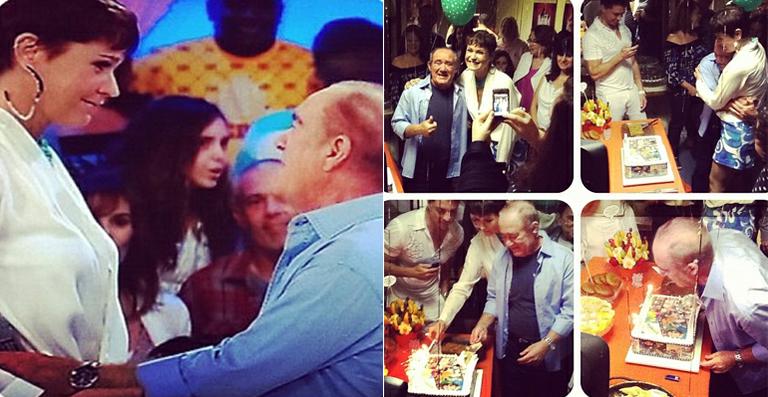 Renato Aragão recebe homenagem e festa no ‘TV Xuxa’