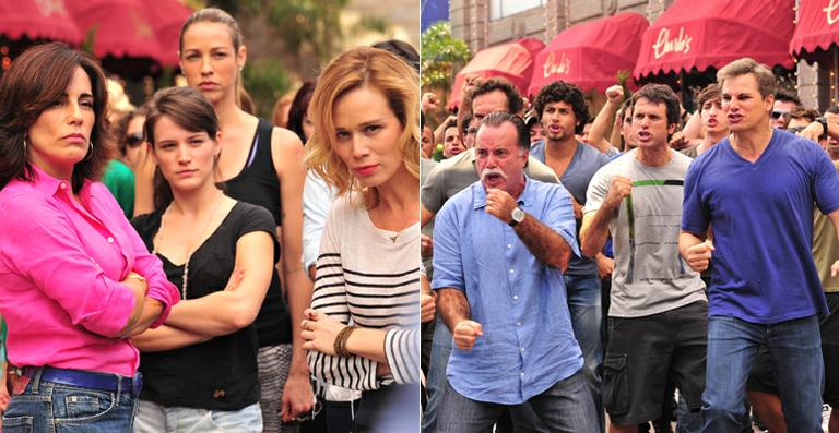 Elenco se enfrenta em filme de ‘Guerra dos Sexos’