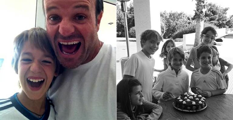 Rubens Barrichello festeja o aniversário do primogênito