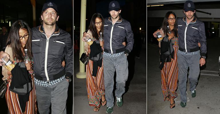Bradley Cooper e Zoe Saldana são vistos novamente juntos pela Califórnia