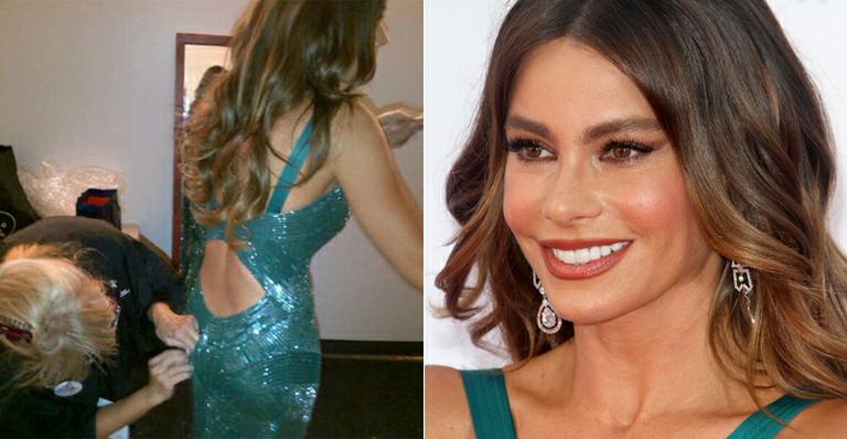 Sofia Vergara encara com bom humor incidente com vestido na noite do Emmy