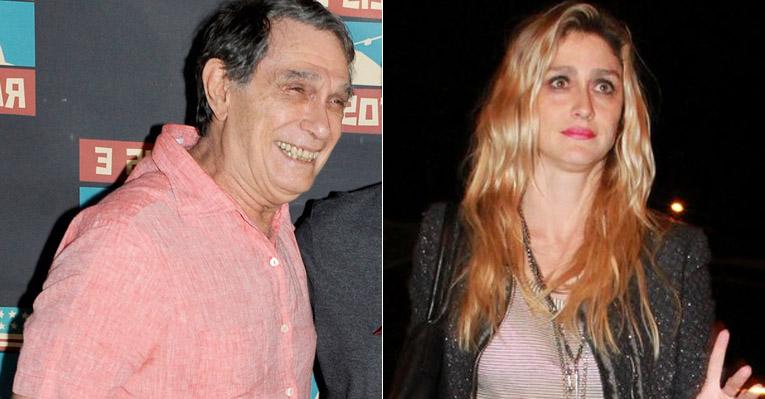Amora Mautner é tietada pelo pai Jorge Mautner