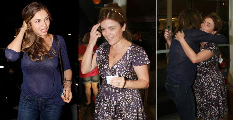 Grazi Massafera e Márcia Marbá visitam Angélica na maternidade