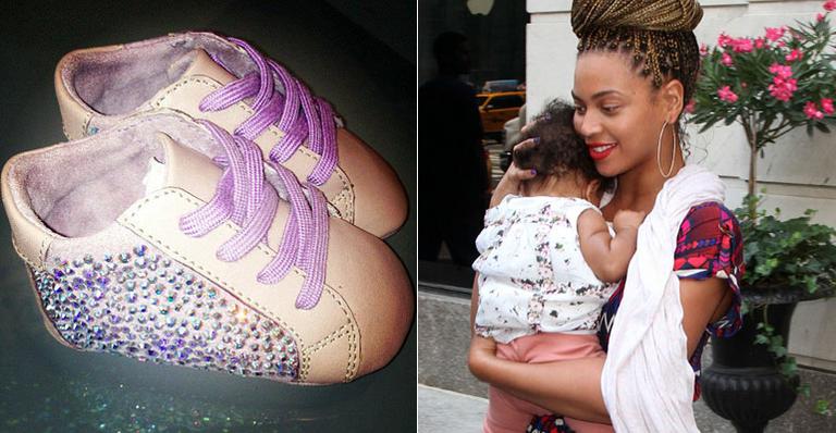 Blue Ivy, filha de Beyoncé, ganha sapatos de US$ 800 cravejados de cristais