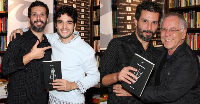 Francisco Bosco recebe famosos em lançamento de seu livro