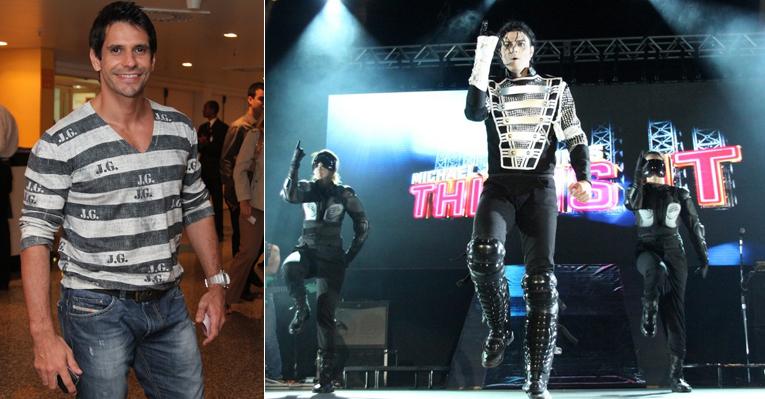 Alexandre Barillari assiste a show de tributo a Michael Jackson no Rio de Janeiro