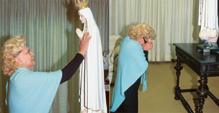 Hebe Camargo e a devoção por Nossa Senhora de Fátima e Aparecida