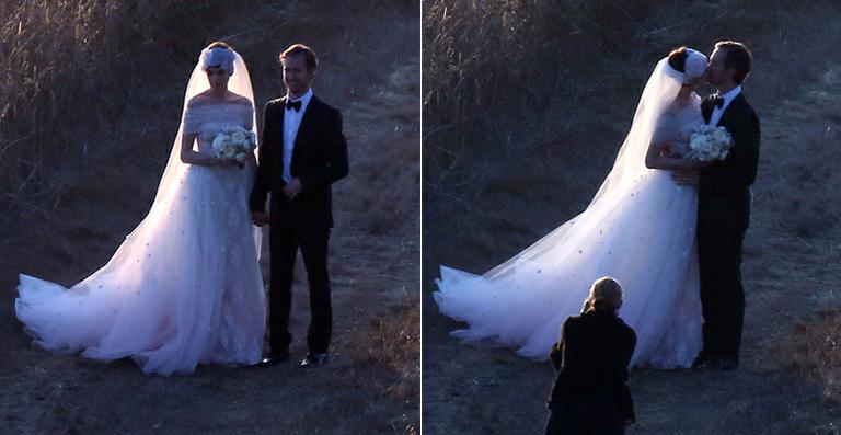 O vestido de noiva da atriz Anne Hathaway para seu casamento