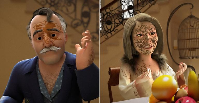 Tony Ramos e Irene Ravache viram desenho em abertura da novela ‘Guerra dos Sexos’