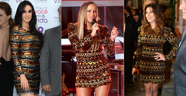 Claudia Leitte, Fê Paes Leme e Marina Elali vestem Patrícia Bonaldi