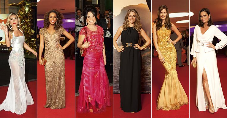 Elegantes, famosas brilham em evento de gala do Festival do Rio