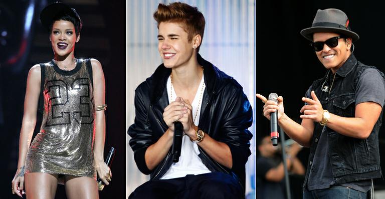 Rihanna, Justin Bieber e Bruno Mars se apresentam no Victoria’s Secret Fashion Show